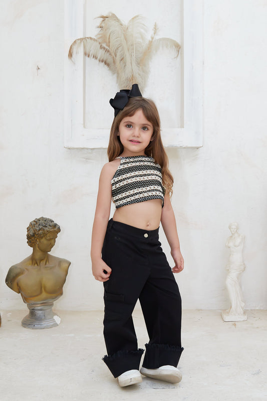 Crisscross Striped Top